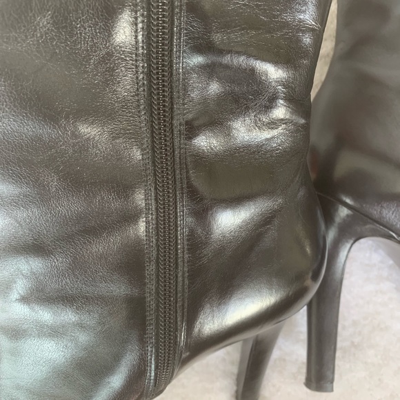 Nine West Mayorga Black Leather Boots - Picture 5 of 8